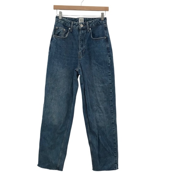 BDG Urban Outfitters High-Rise Baggy Raw Hem Jeans Size 27 - Picture 1 of 5